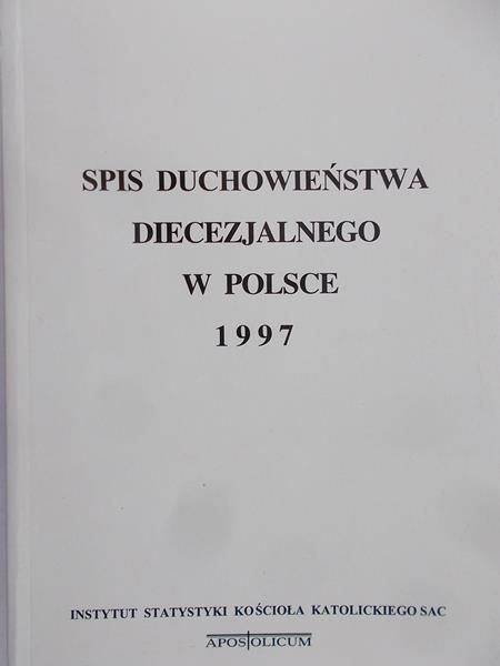 Zdaniewicz Witold - Spis duchowieństwa diecezjalnego w Polsce