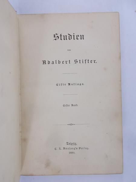 Stifter Adalbert - Studien, 1890 rok