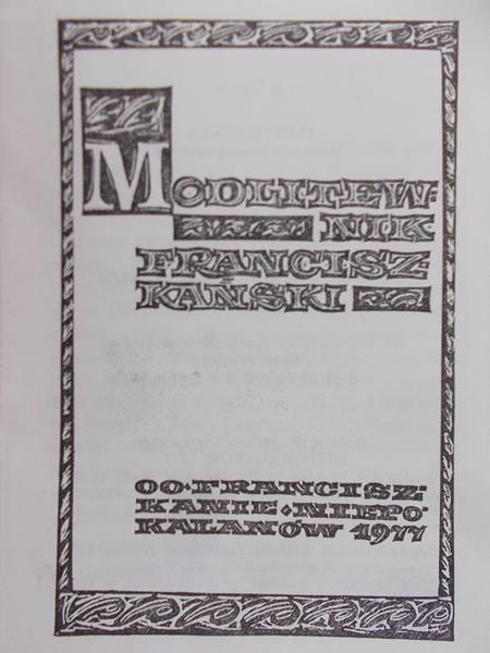 Modlitewnik franciszkański
