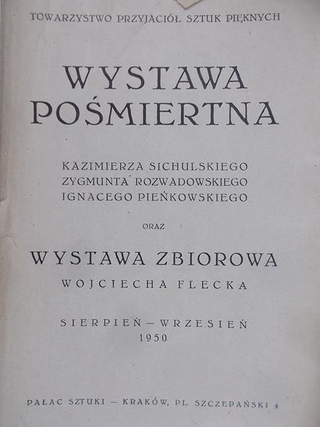 Towarzystwo Przyjaciół Sztuk Pięknych - Wystawa pośmiertna,1950 r.