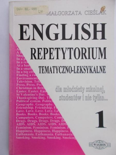 Cieślak Małgorzata - English. Repetytorium tematyczno-leksykalne 1