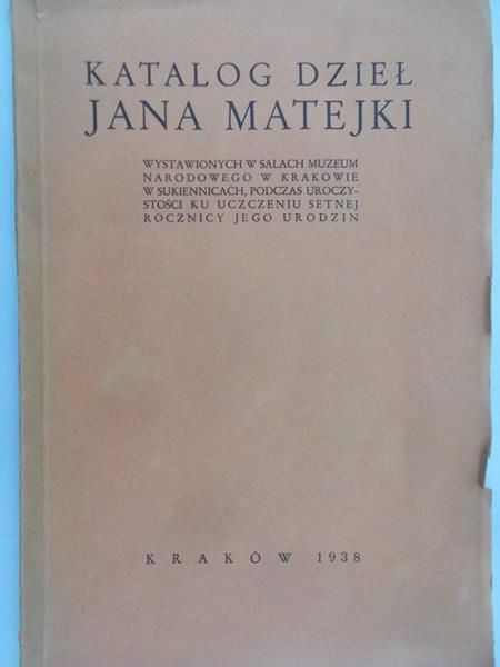 Katalog dzieł Jana Matejki (1938)