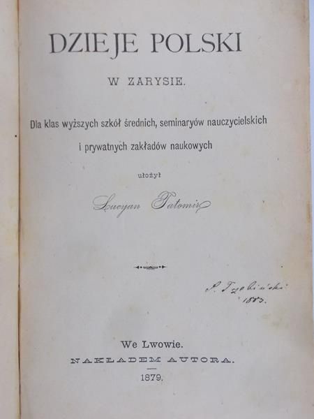 Tatomir Lucyna - Dzieje Polski w zarysie, 1879 r.
