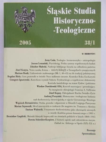 Myszor Jerzy (red.) - Śląskie studia historyczno-teologiczne