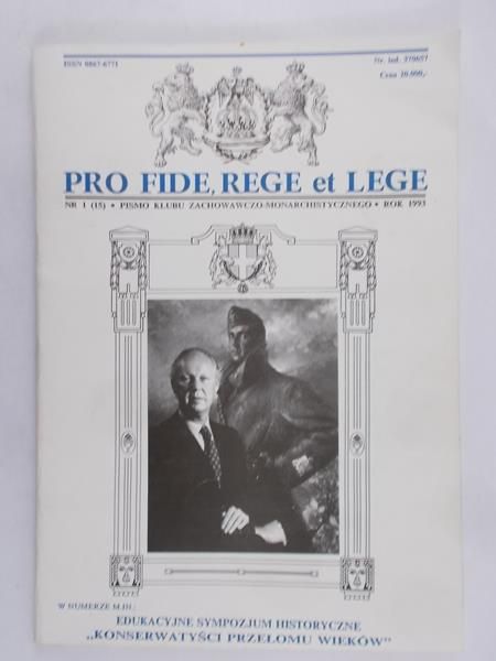 Górski Artur (red.) - Pro Fide Rege et Lege nr. 1