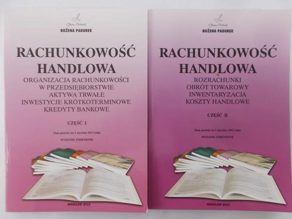Padurek Bożena - Rachunkowość handlowa, część I, II