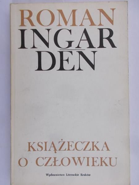 Ingarden Roman  - Książeczka o człowieku