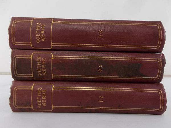 Alt Karl - Goethes Werke. Tom I-III, ok. 1900 r