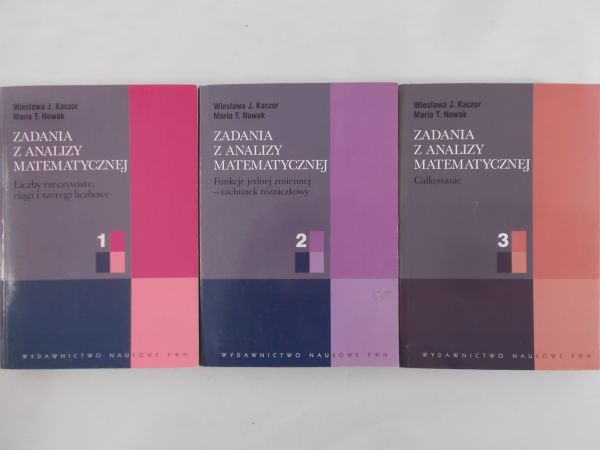 Kaczor Wiesława J. - Zadania z analizy matematycznej (3 tomy)
