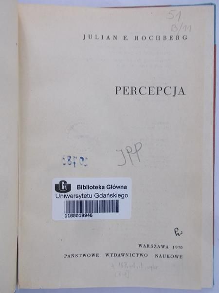 Hochberg Julian - Percepcja