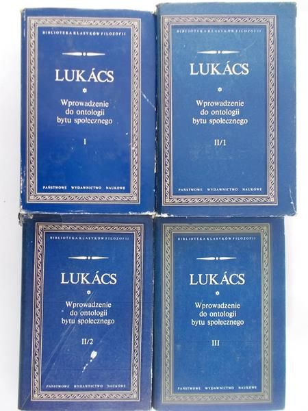 Lukacs Gyorgy - Wprowadzenie do otnologii bytu społecznego część I, II/1, II/2, III