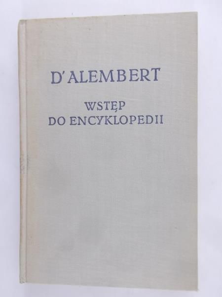 D'Alembert Jean Le Rond - Wstęp do encyklopedii