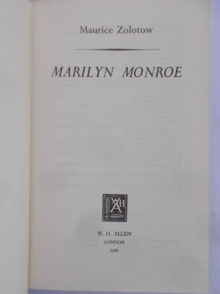 Zolotow Maurice  - Marilyn Monroe