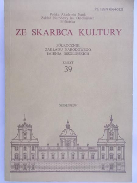 Ze skarbca kultury, Zeszyt 39