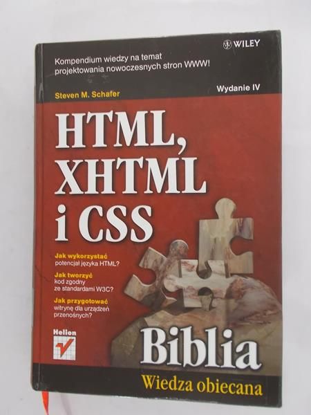 Schafer Steven M. - HTML, XHTML i CSS