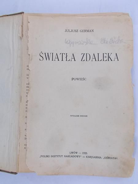 German Juliusz - Światła zdaleka, 1923 r.