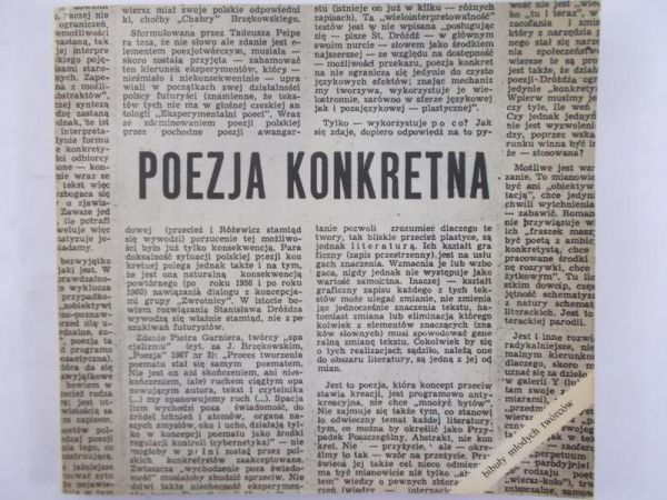 Dróżdż Stanisław (red)  - Poezja konkretna