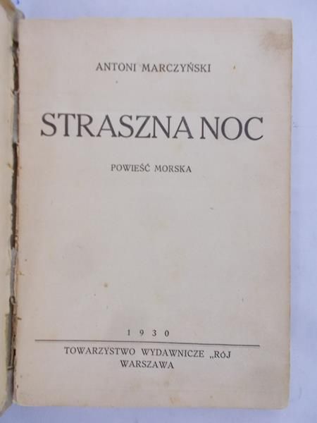 Marczyński A. - Straszna noc, 1930 r.