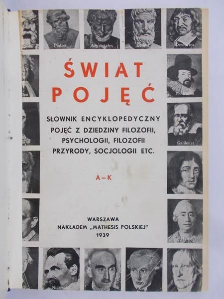 Ichheiser Gustaw (red.) - Świat pojęć. R. 1939