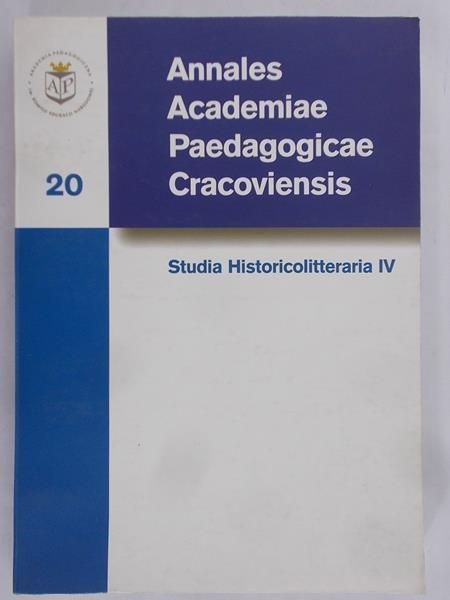 Faron Bolesław (red.) - 20 Annales Academiae Paedagogicae Cracoviensis
