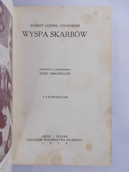 Stevenson Robert Ludwik  - Wyspa skarbów. 1925 rok