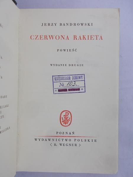 Bandrowski Jerzy - Czerwona rakieta, 1930 r.
