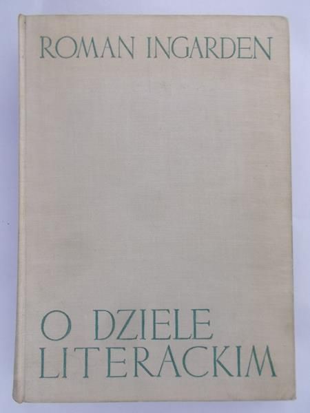 Ingarden Roman - O dziele literackim