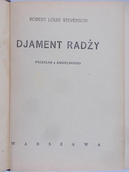 Stevenson Robert - Djament Radży, 1934