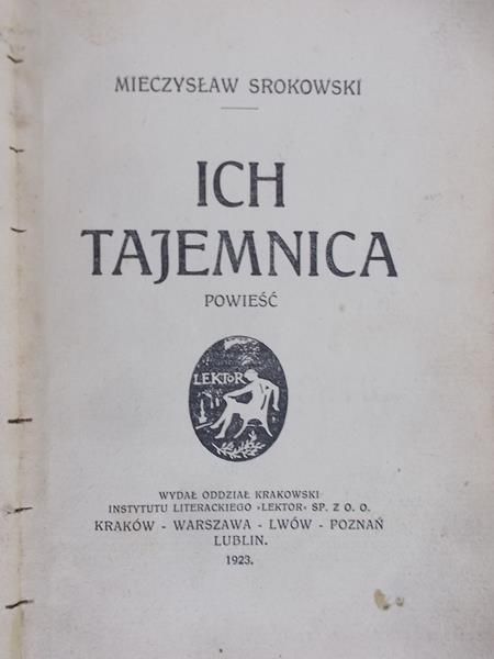 Srokowski Mieczysław - Wydanie zbiorowe dzieł (1923 r.)