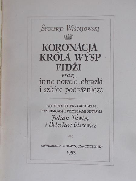 Wiśniowski Sygurd - Koronacja króla wysp Fidżi