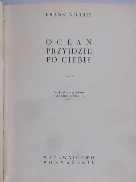 Norris Frank - Ocean przyjdzie po ciebie