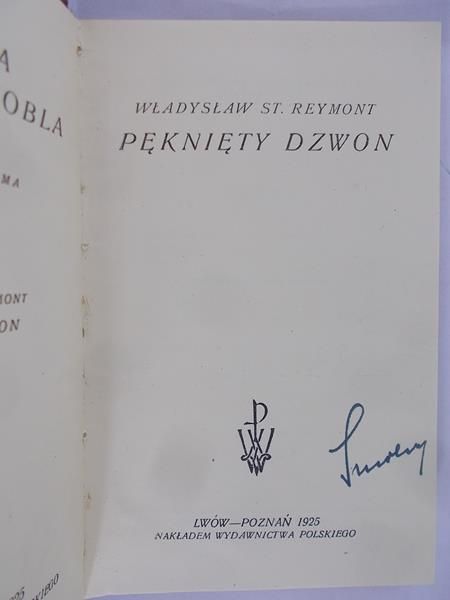 Reymont Władysław St. - Pęknięty dzwon, 1925 r.