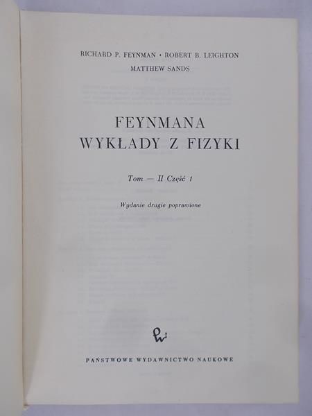 Feynman Richard P. - Feynmana wykłady z fizyki, Tom II, część 1