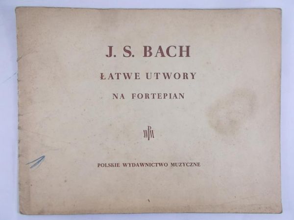 Drzewiecki  Z. (oprac.) - Bach J.S. - Łatwe utwory na fortepian