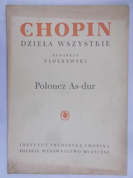 Paderewski Ignacy J. - Chopin dzieła wszystkie - Polonez As-dur