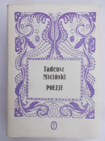 Miciński Tadeusz - Poezje