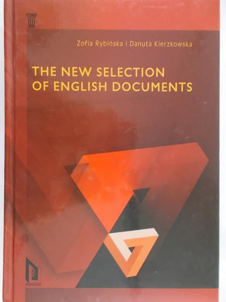 Rybińska Zofia - The new selection of english documents