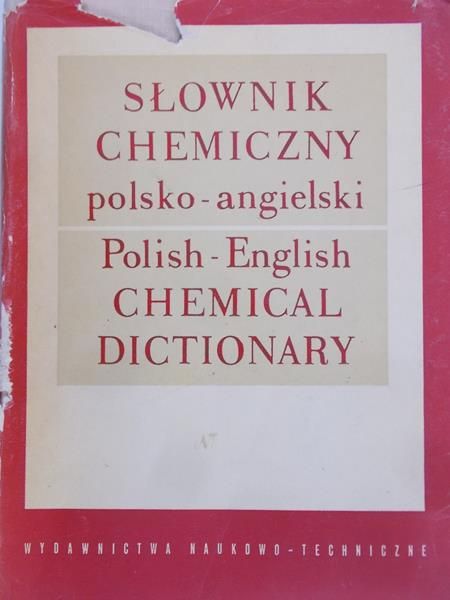 Kryt Dobromily (red.) - Słownik chemiczny angielsko-polski