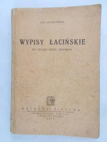 Szczepański Jan - Wpisy Łacińskie, 1928 r.