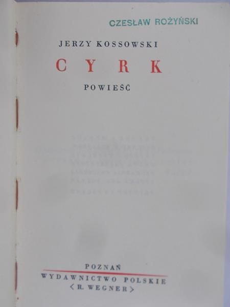 Kossowski Jerzy - Cyrk, 1929 r.