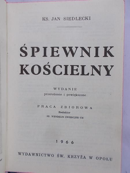 Siedlecki Jan - Śpiewnik kościelny