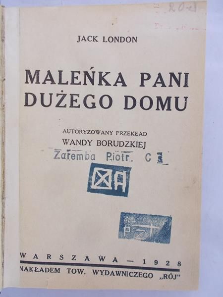 London Jack - Maleńka Pani Dużego Domu, 1928