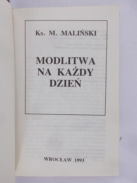 Maliński M. - Modlitwa na każdy dzień