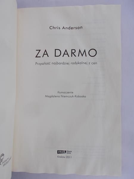 Anderson Chris - Za darmo