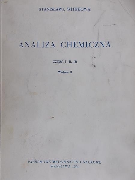 Analiza chemiczna