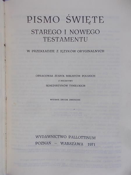 Pismo Święte Starego i Nowego Testamentu