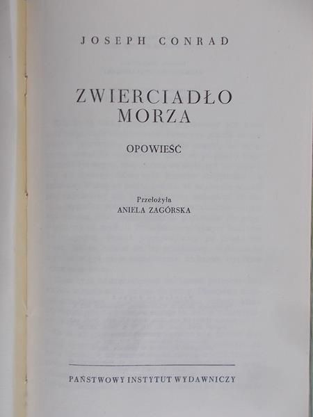 Conrad Joseph - Zwierciadło Morza