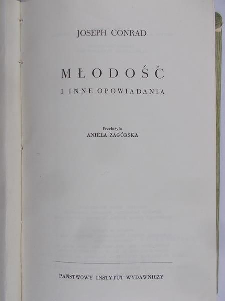 Conrad Joseph - Młodość i inne opowiadania