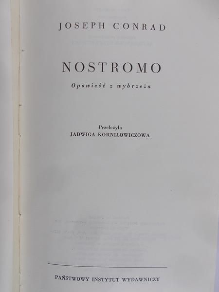 Conrad Joseph - Nostromo