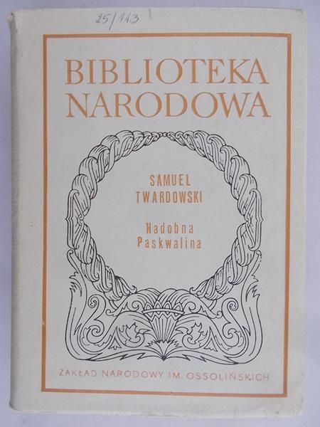 Twardowski Samuel  -  Nadobna Paskwalina